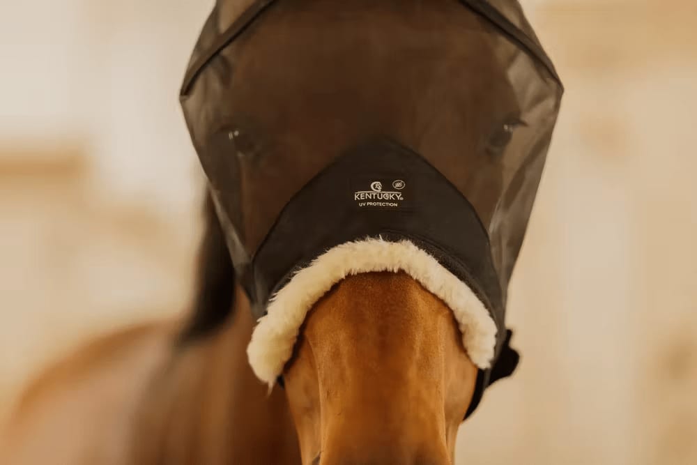 Kentucky Fly Mask Skin Friendly w/Ears - Løwenborg - Kentucky Horsewear