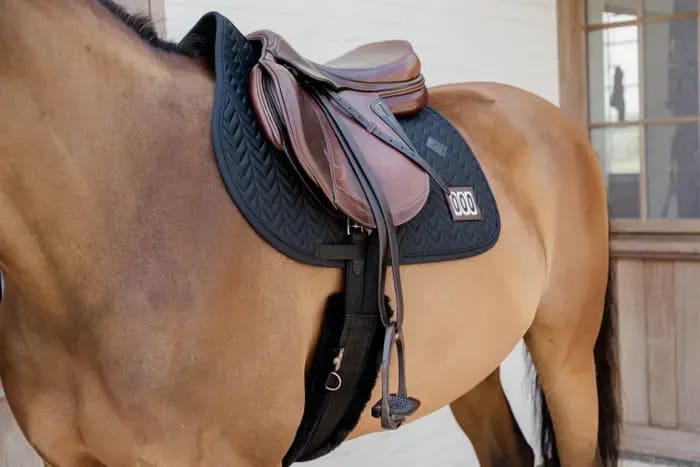Kentucky Saddle Pad Fishbone Competiton w/ 2 Numbers Jumping - Løwenborg - Kentucky Horsewear