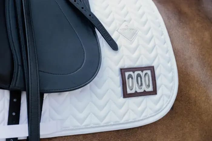 Kentucky Saddle Pad Fishbone Competiton w/ 2 Numbers Dressage - Løwenborg - Kentucky Horsewear