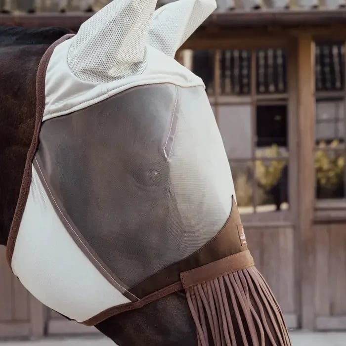 Kentucky Fly Mask Classic w/Ears & Nose Tassels - Løwenborg - Kentucky Horsewear