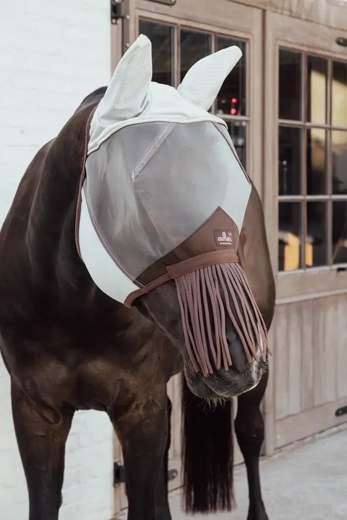Kentucky Fly Mask Classic w/Ears & Nose Tassels - Løwenborg - Kentucky Horsewear