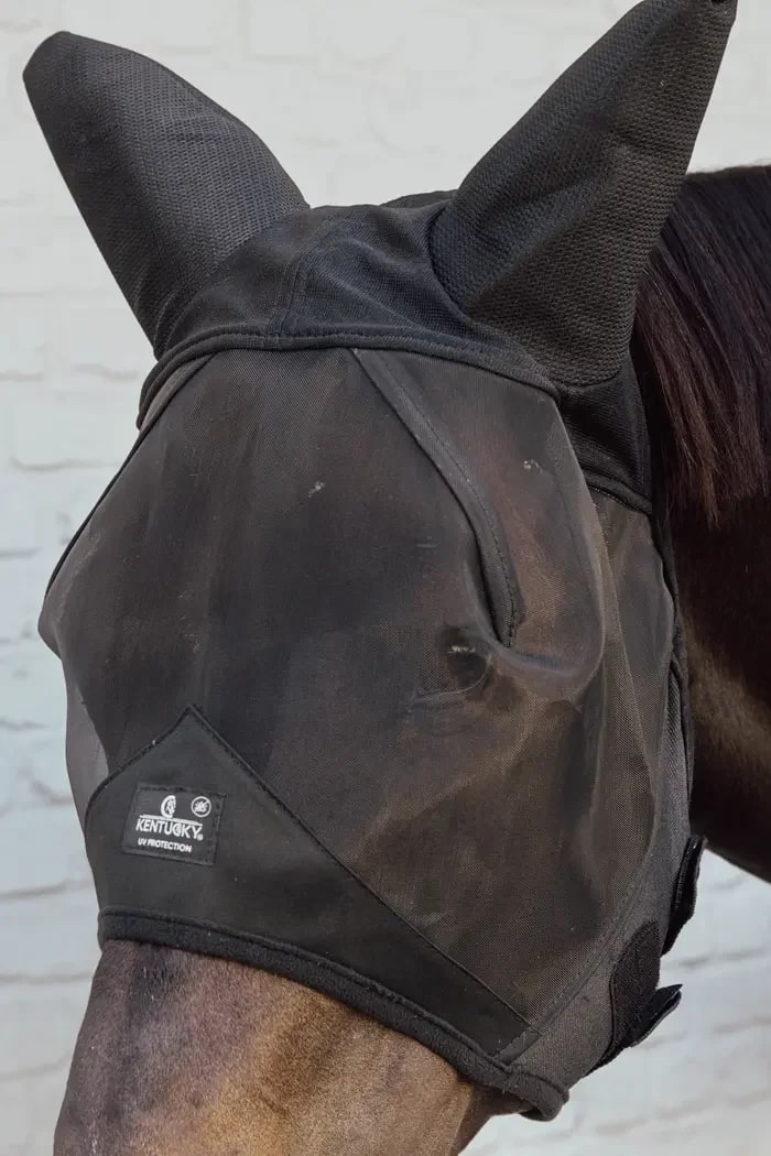Kentucky Fly Mask w/Ears Soundless - Løwenborg - Kentucky Horsewear