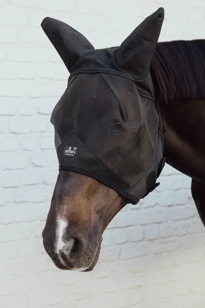 Kentucky Fly Mask w/Ears Soundless - Løwenborg - Kentucky Horsewear