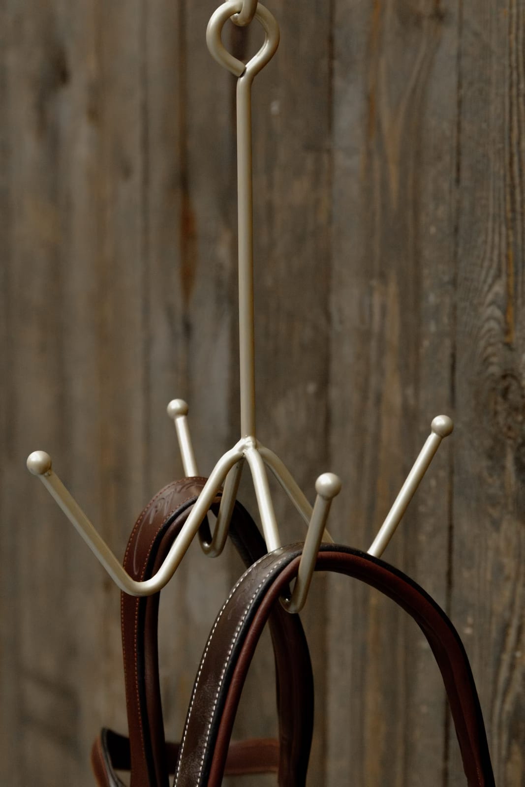 Grooming Deluxe Bridle Hook 4 Prong w/ Wall Attachment - Løwenborg - Grooming Deluxe
