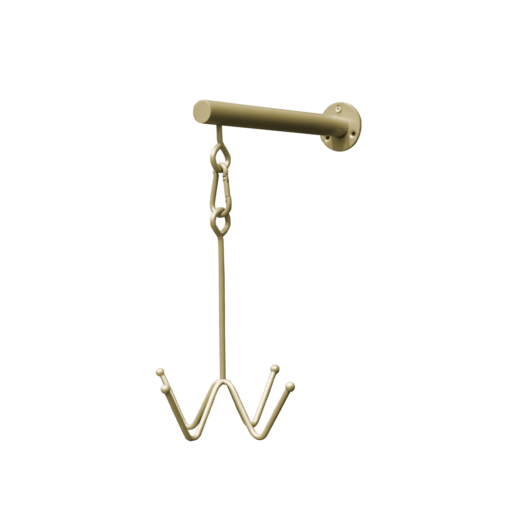 Grooming Deluxe Bridle Hook 4 Prong w/ Wall Attachment - Løwenborg - Grooming Deluxe