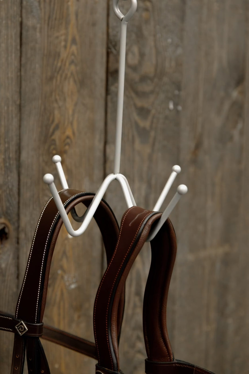 Grooming Deluxe Bridle Hook 4 Prong w/ Wall Attachment - Løwenborg - Grooming Deluxe