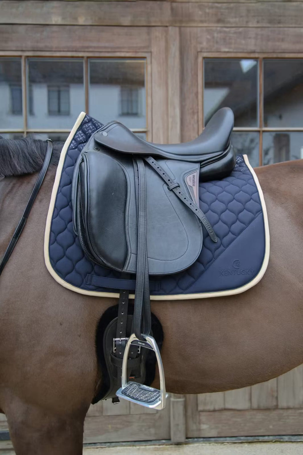 Kentucky Saddle Pad Softshell Onion Quilt Dressage - Løwenborg - Kentucky Horsewear