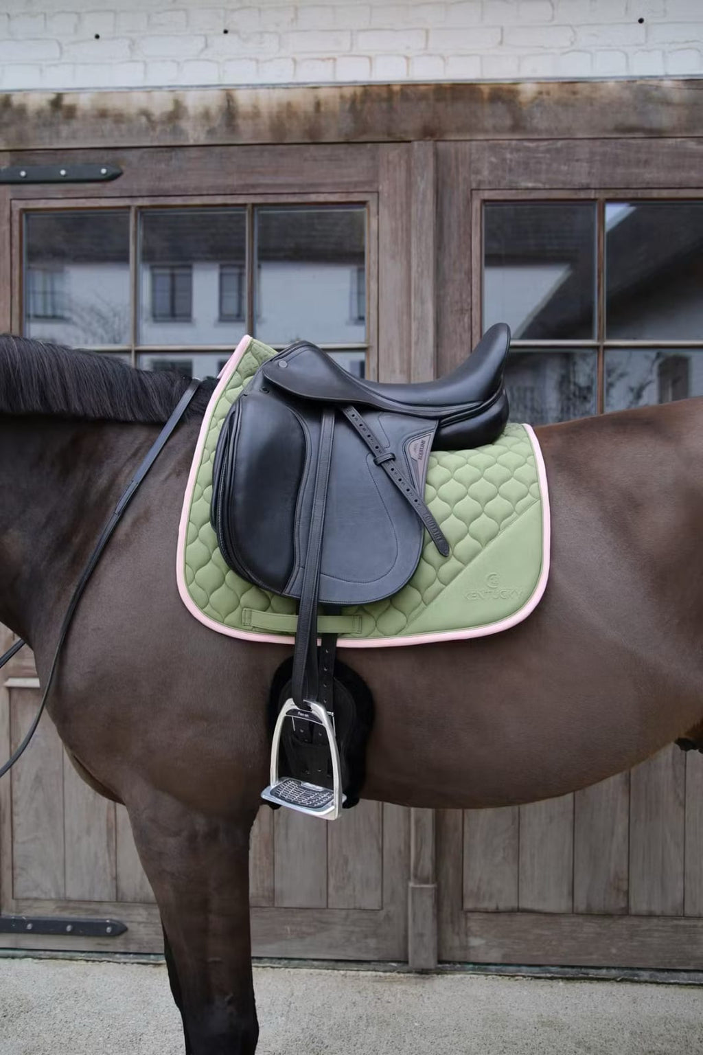Kentucky Saddle Pad Softshell Onion Quilt Dressage - Løwenborg - Kentucky Horsewear