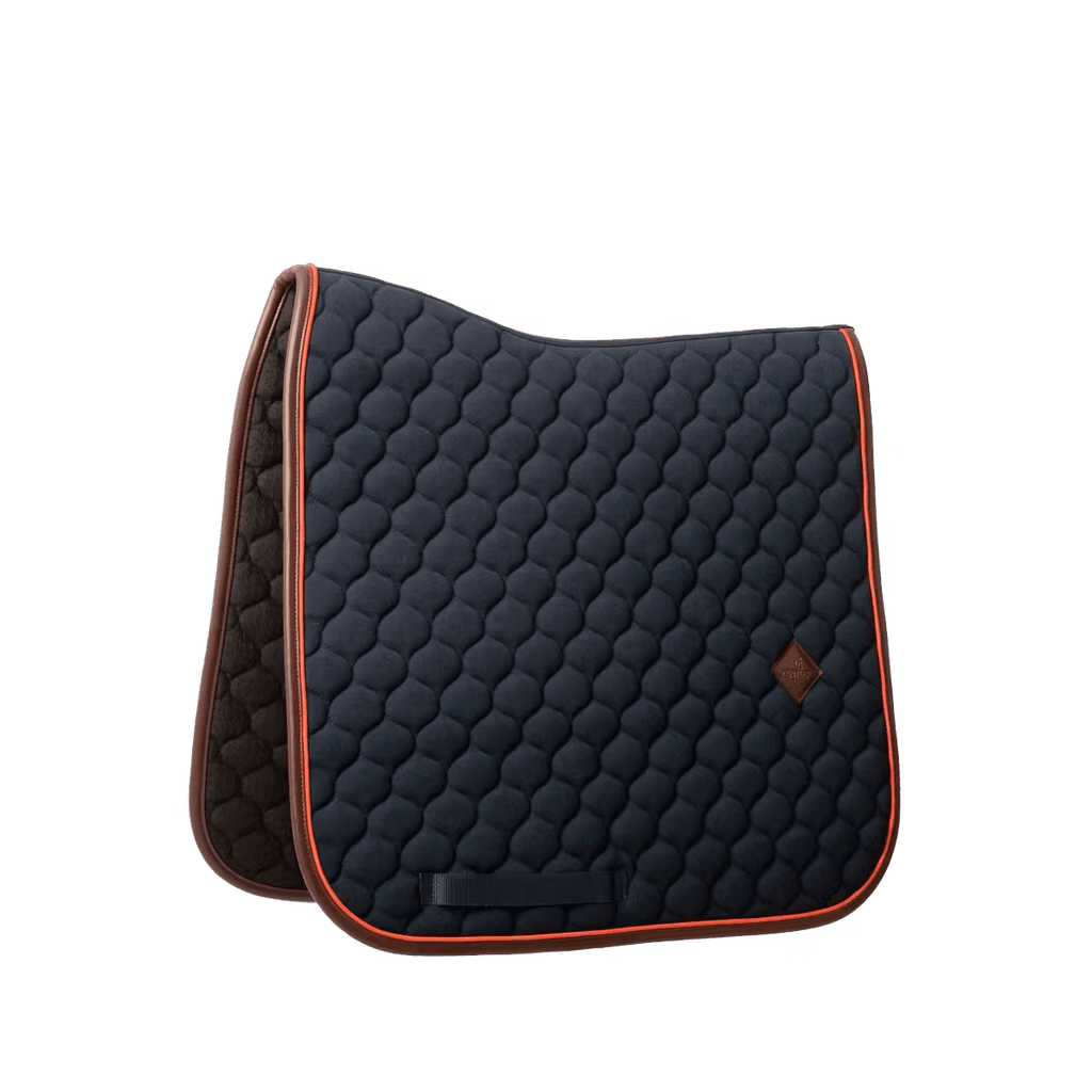 Kentucky Saddle Pad Onion Quilt Neon Leather Dressage - Løwenborg - Kentucky Horsewear