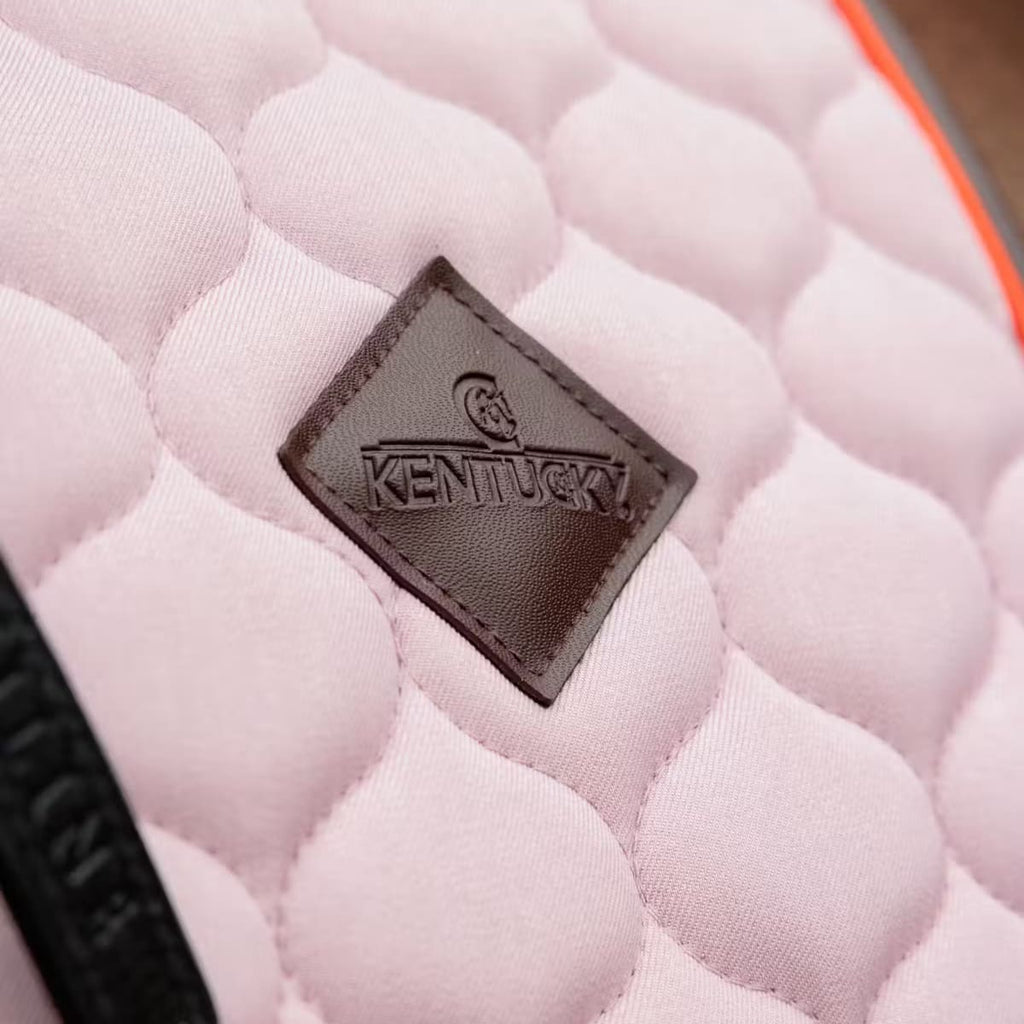 Kentucky Saddle Pad Onion Quilt Neon Leather Dressage - Løwenborg - Kentucky Horsewear