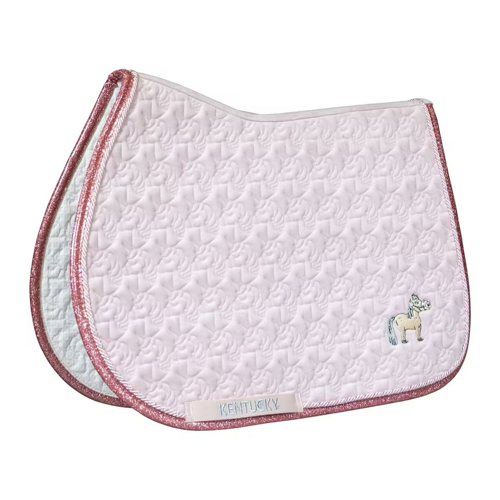 Kentucky Saddle Pad Unicorn Head Glitter Jumping - Løwenborg - Kentucky Horsewear