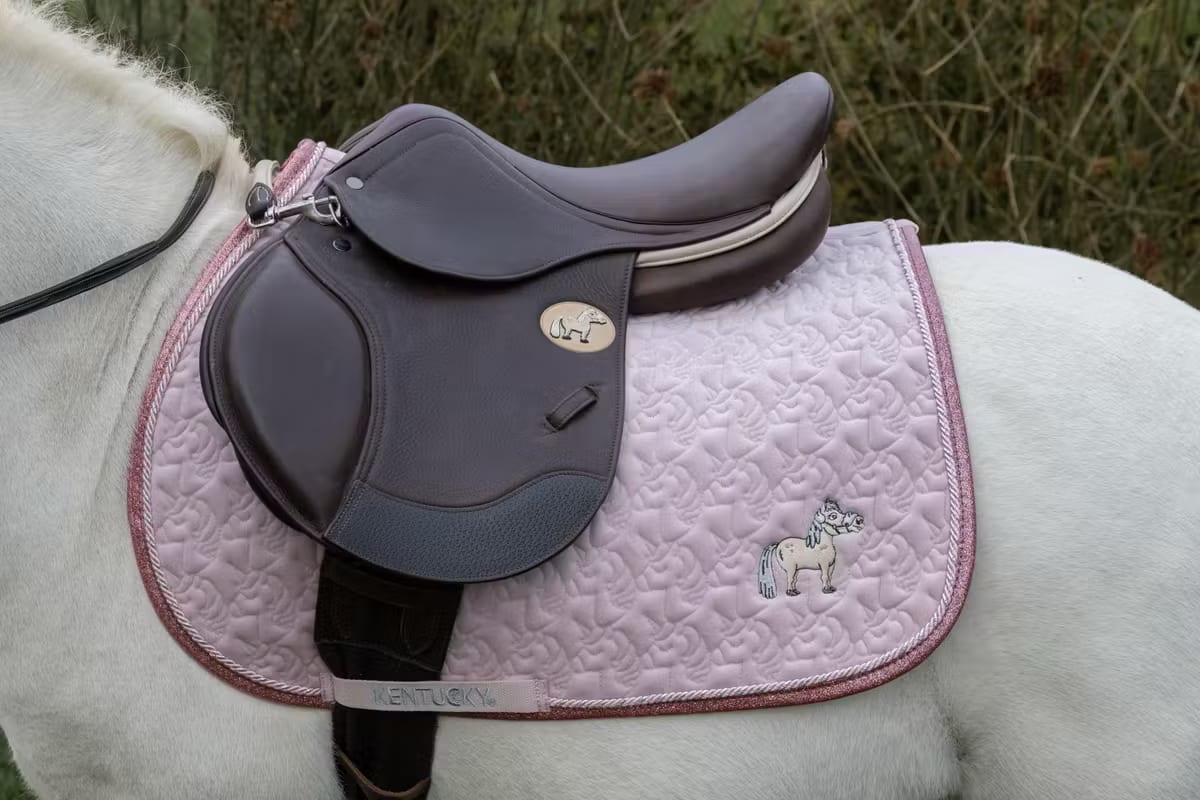 Kentucky Saddle Pad Unicorn Head Glitter Jumping - Løwenborg - Kentucky Horsewear