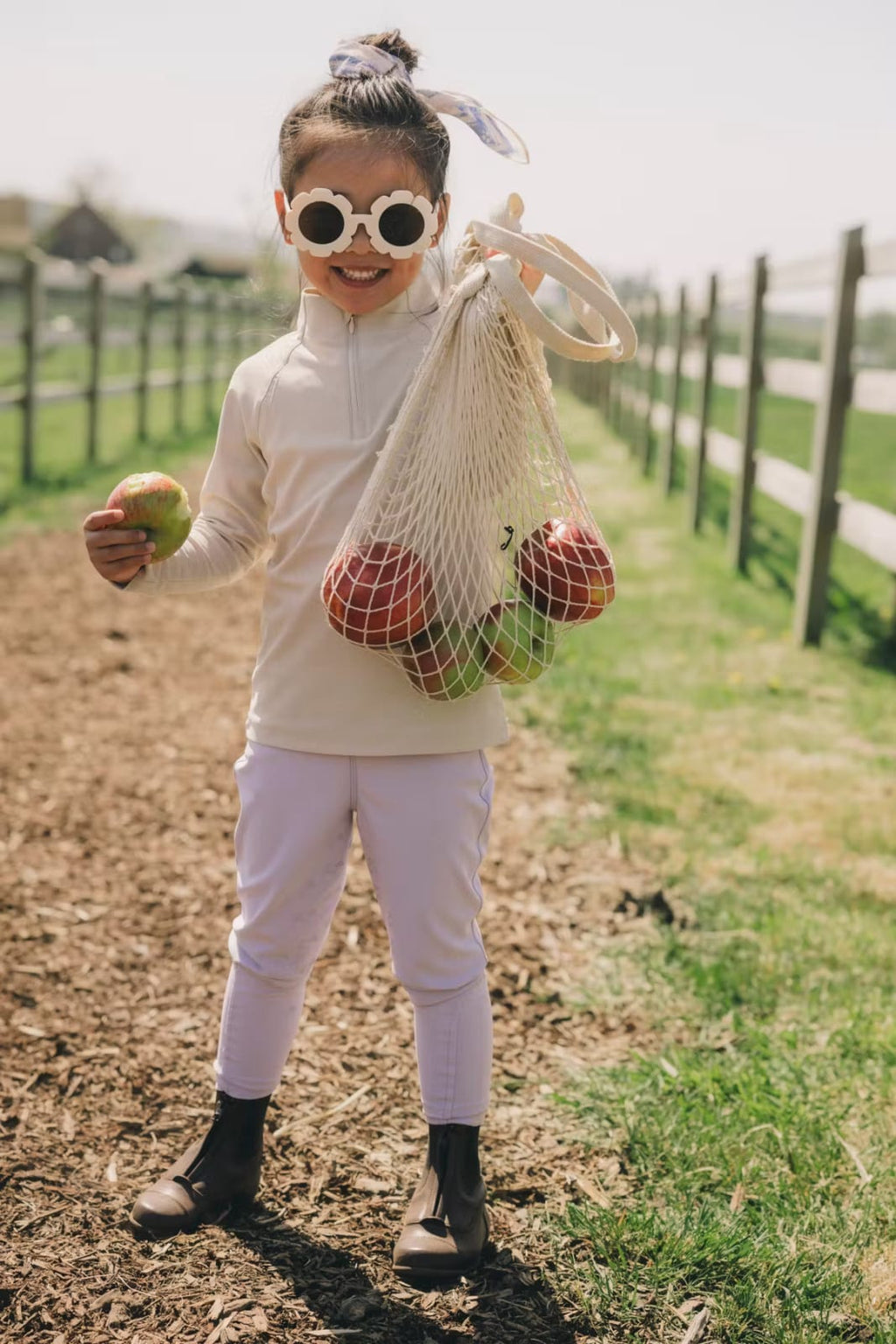 Kentucky Sammy Kids Girl Riding Leggings Full Grip - Løwenborg - Kentucky Horsewear