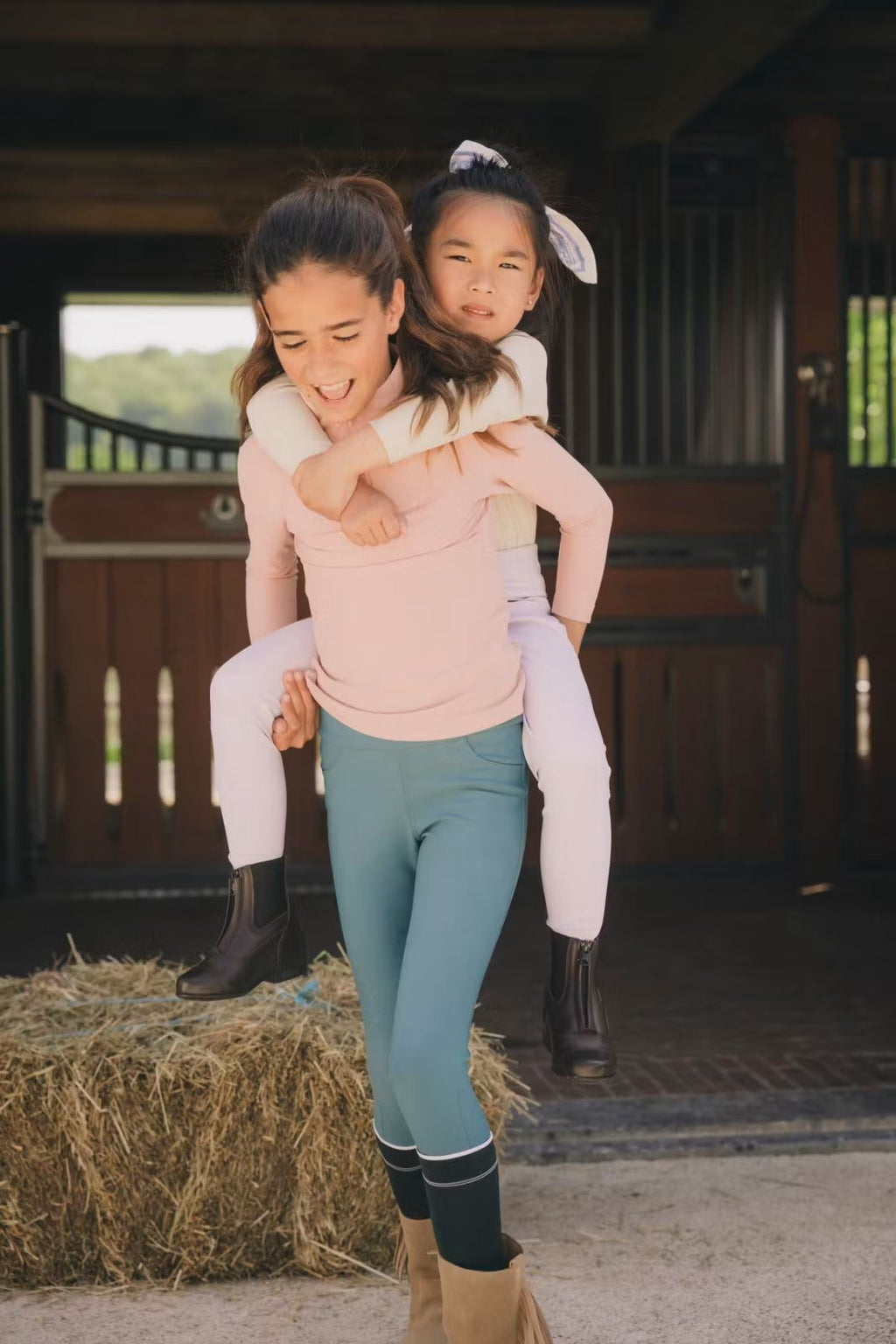 Kentucky Miami Kids Girl Riding Leggings Knee Grip - Løwenborg - Kentucky Horsewear