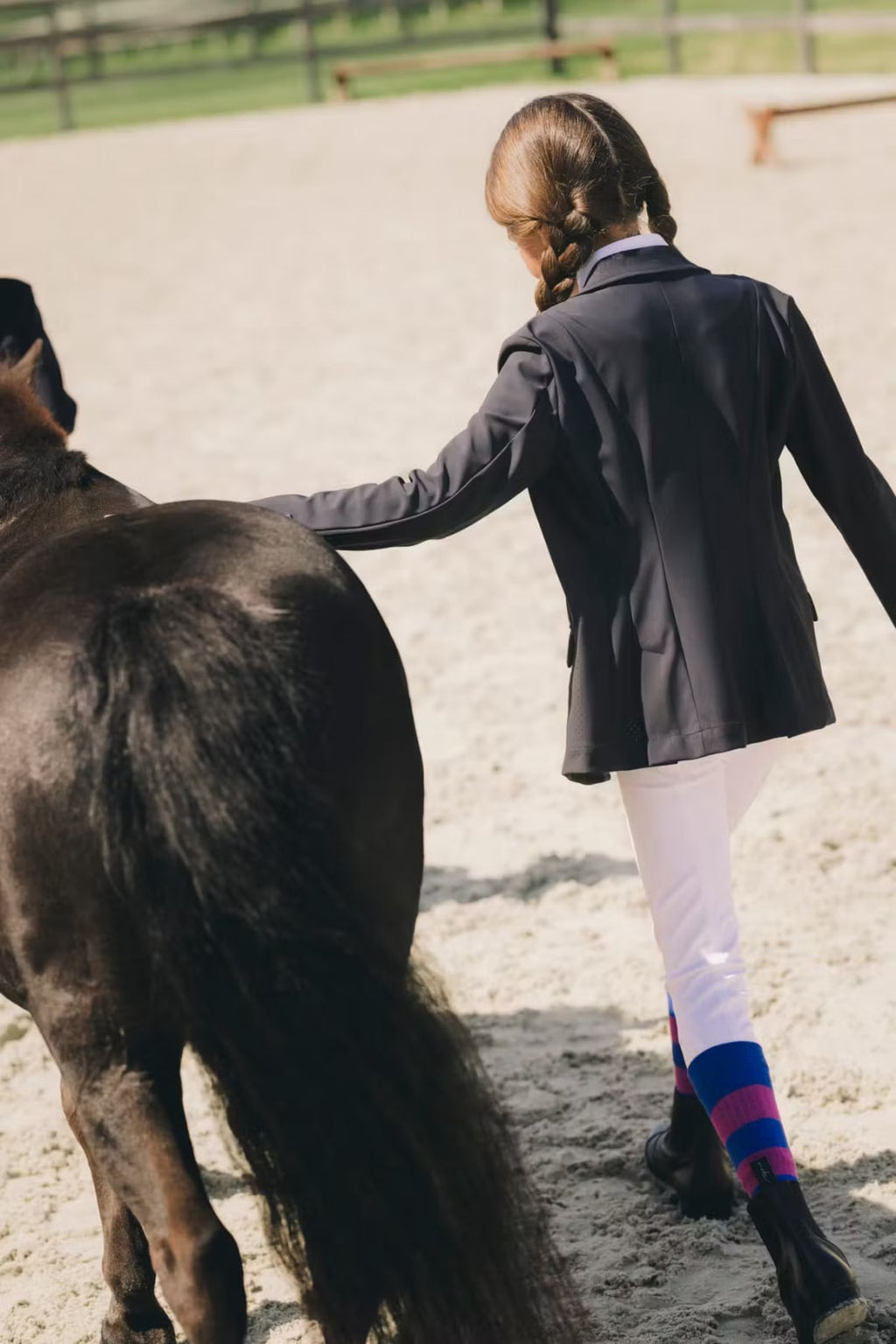 Kentucky Miami Kids Girl Riding Leggings Knee Grip - Løwenborg - Kentucky Horsewear