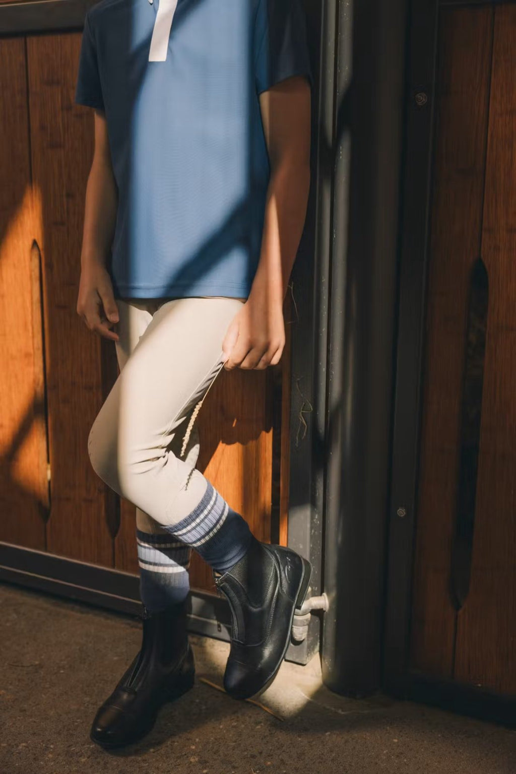 Kentucky Mexico Kids Boy Riding Leggings Knee Grip - Løwenborg - Kentucky Horsewear