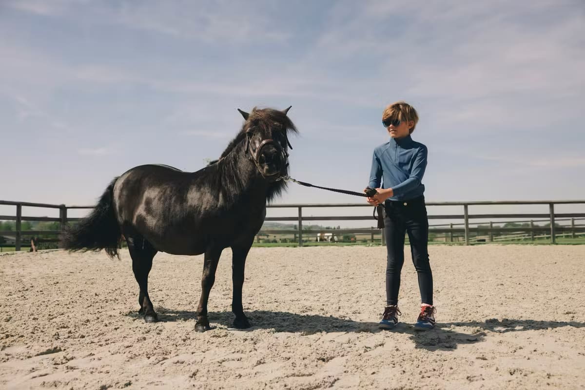 Kentucky Mexico Kids Boy Riding Leggings Knee Grip - Løwenborg - Kentucky Horsewear