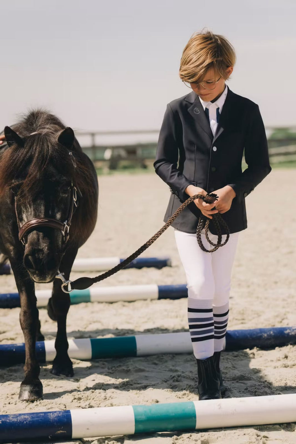 Kentucky Mexico Kids Boy Riding Leggings Knee Grip - Løwenborg - Kentucky Horsewear