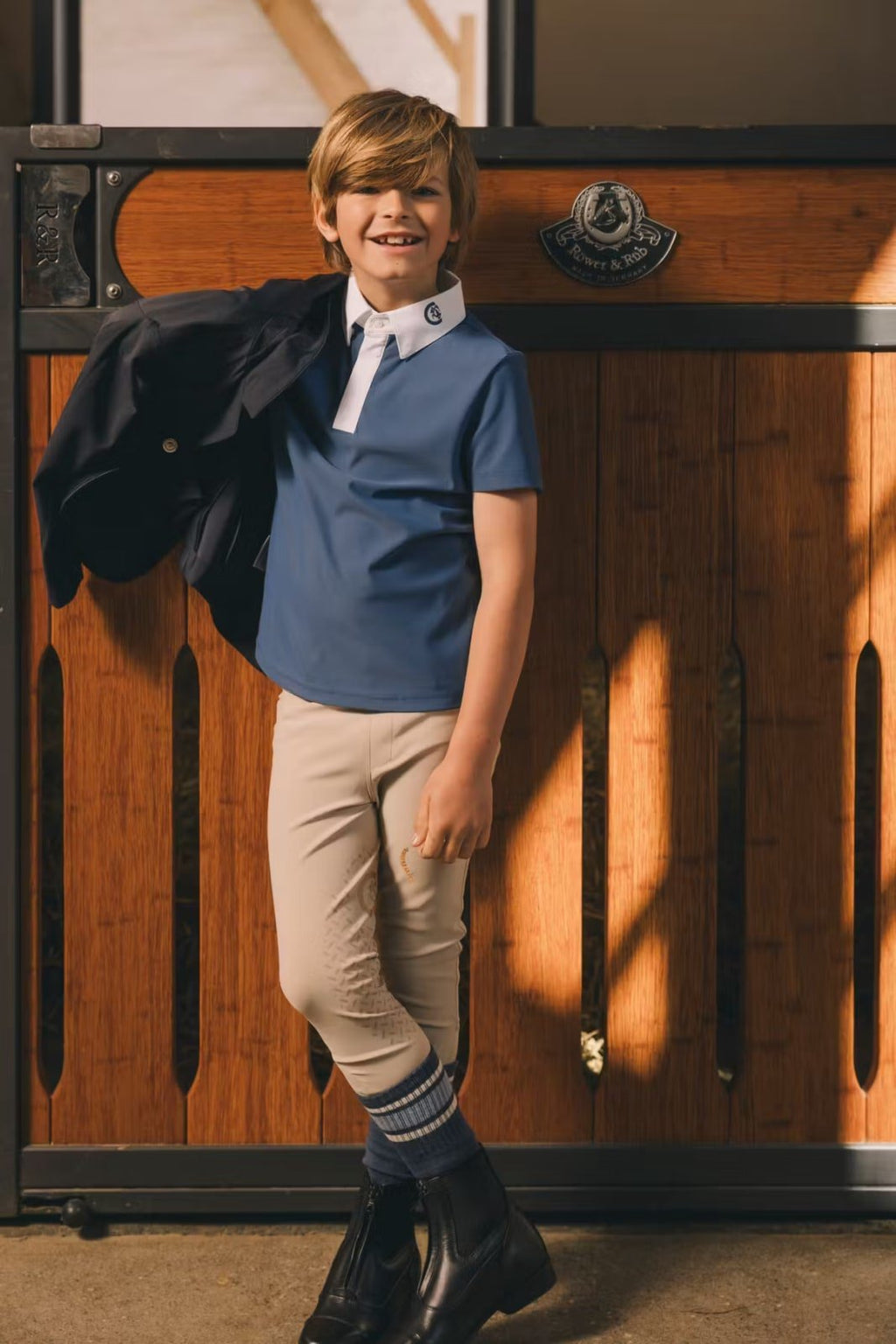 Kentucky Osaka Kids Boy Show Shirt Short Sleeve - Løwenborg - Kentucky Horsewear