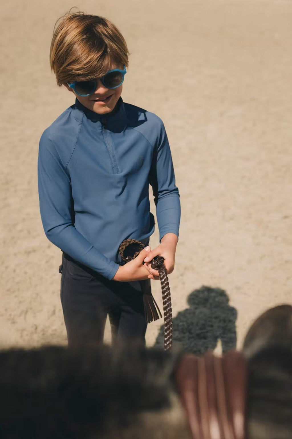 Kentucky Barcelona Kids Boy Training Shirt Long Sleeve - Løwenborg - Kentucky Horsewear