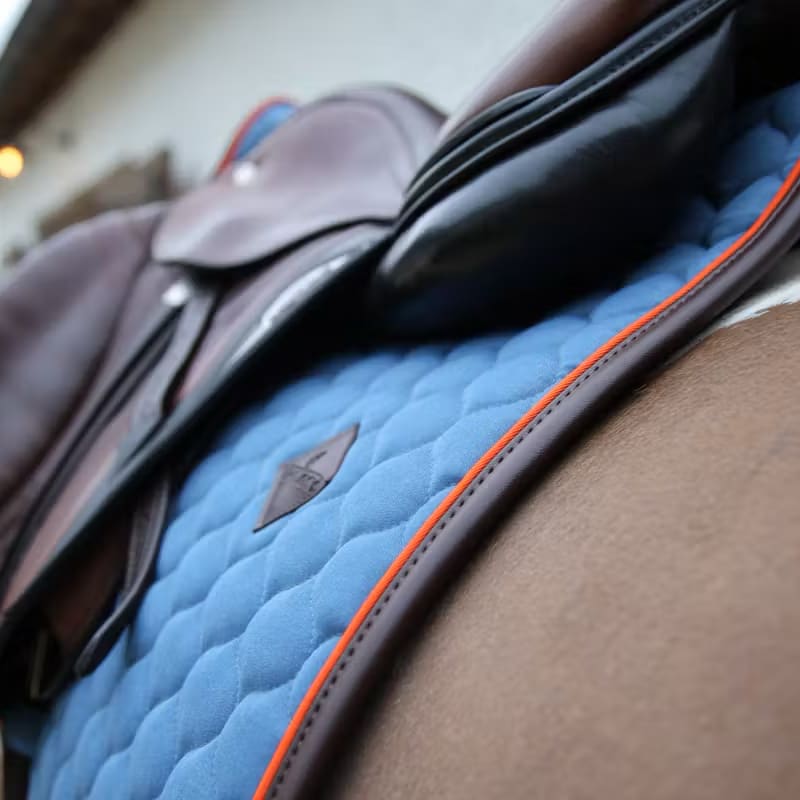 Kentucky Saddle Pad Onion Quilt Neon Leather Jumping - Løwenborg - Kentucky Horsewear