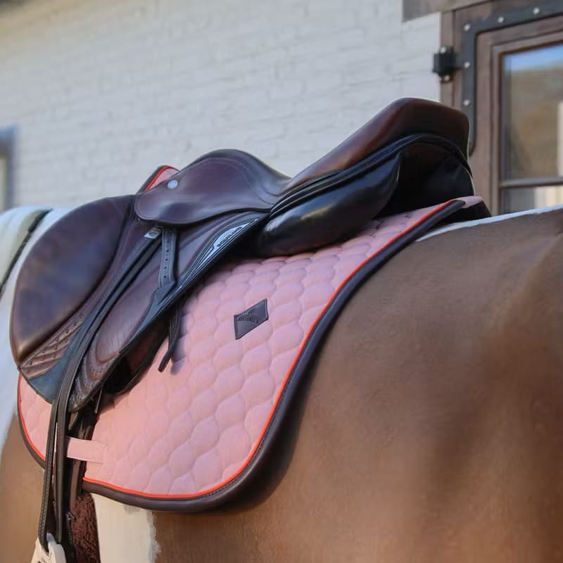 Kentucky Saddle Pad Onion Quilt Neon Leather Jumping - Løwenborg - Kentucky Horsewear