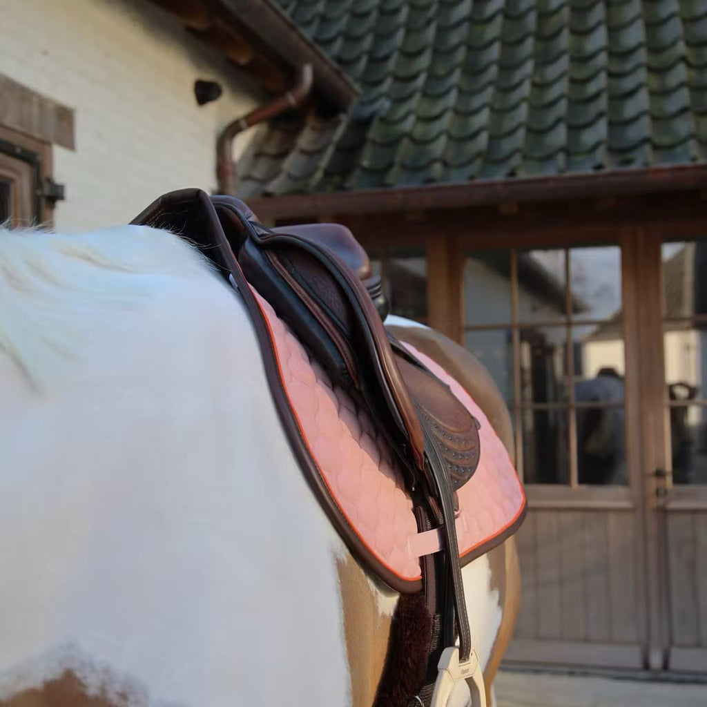 Kentucky Saddle Pad Onion Quilt Neon Leather Jumping - Løwenborg - Kentucky Horsewear