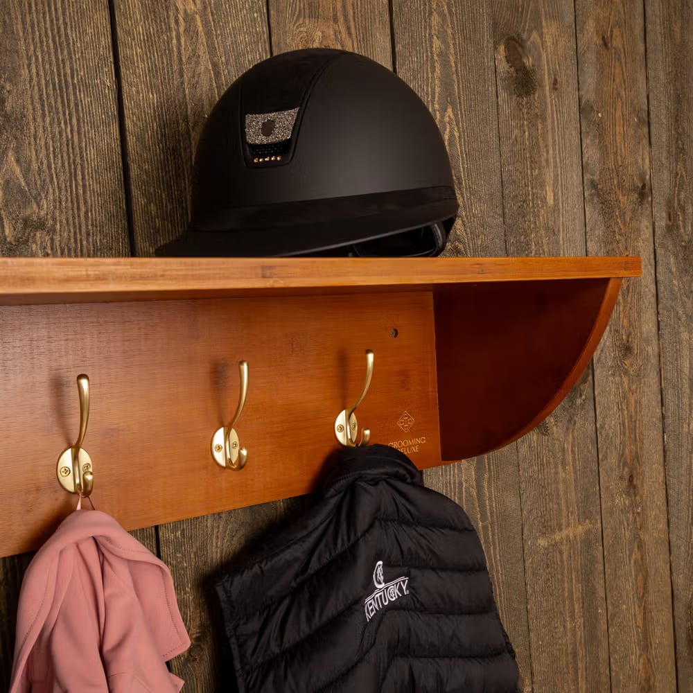Grooming Deluxe Helmet Shelf w/Rack w/5Hooks - Løwenborg - Grooming Deluxe