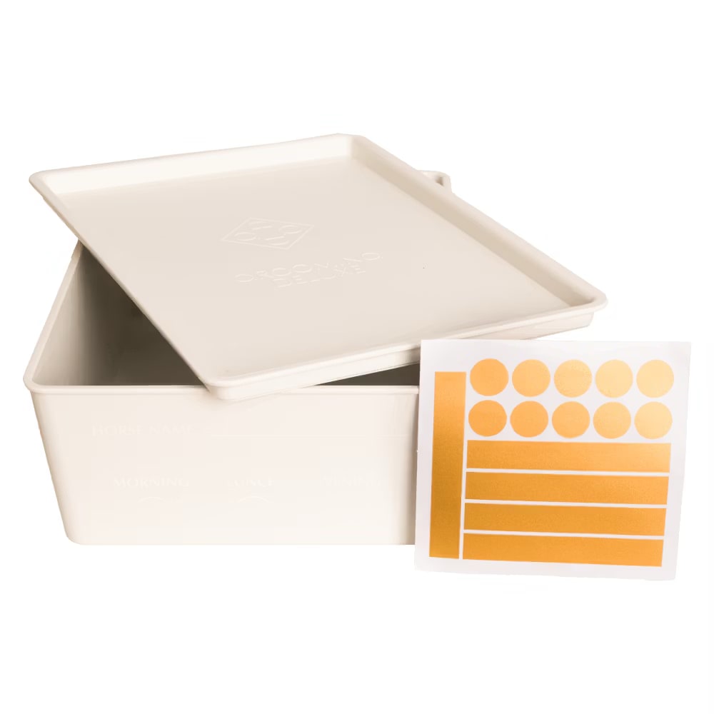 Grooming Deluxe Horsefeed Box with Lid - Løwenborg - Grooming Deluxe