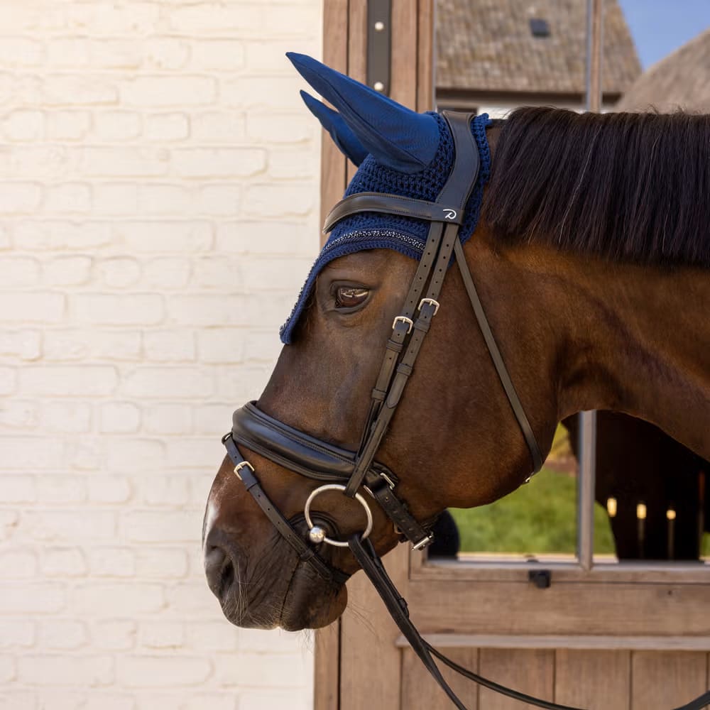Kentucky Fly Veil Wellington Velvet Mini Pearls - Løwenborg - Kentucky Horsewear