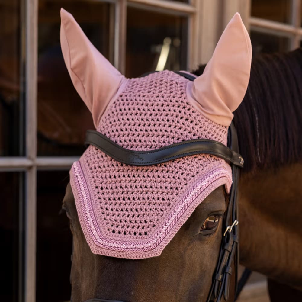 Kentucky Fly Veil Wellington Velvet Mini Pearls - Løwenborg - Kentucky Horsewear