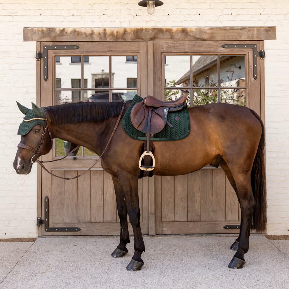 Kentucky Fly Veil Wellington Velvet Mini Pearls - Løwenborg - Kentucky Horsewear