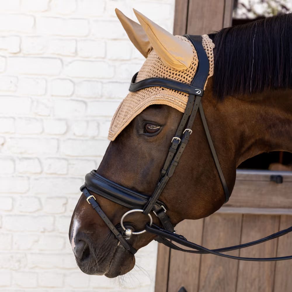 Kentucky Fly Veil Wellington Velvet Mini Pearls - Løwenborg - Kentucky Horsewear