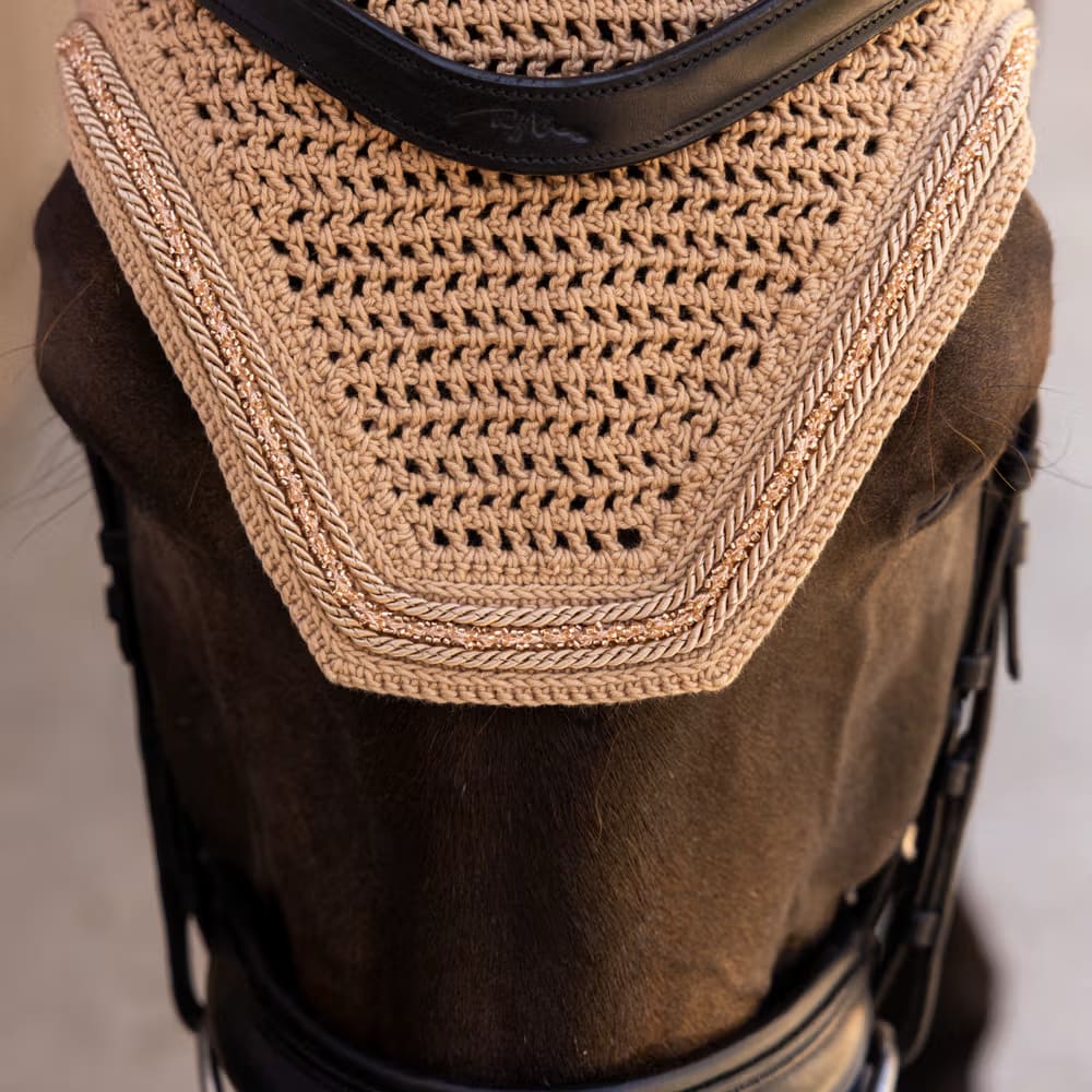 Kentucky Fly Veil Wellington Velvet Mini Pearls - Løwenborg - Kentucky Horsewear