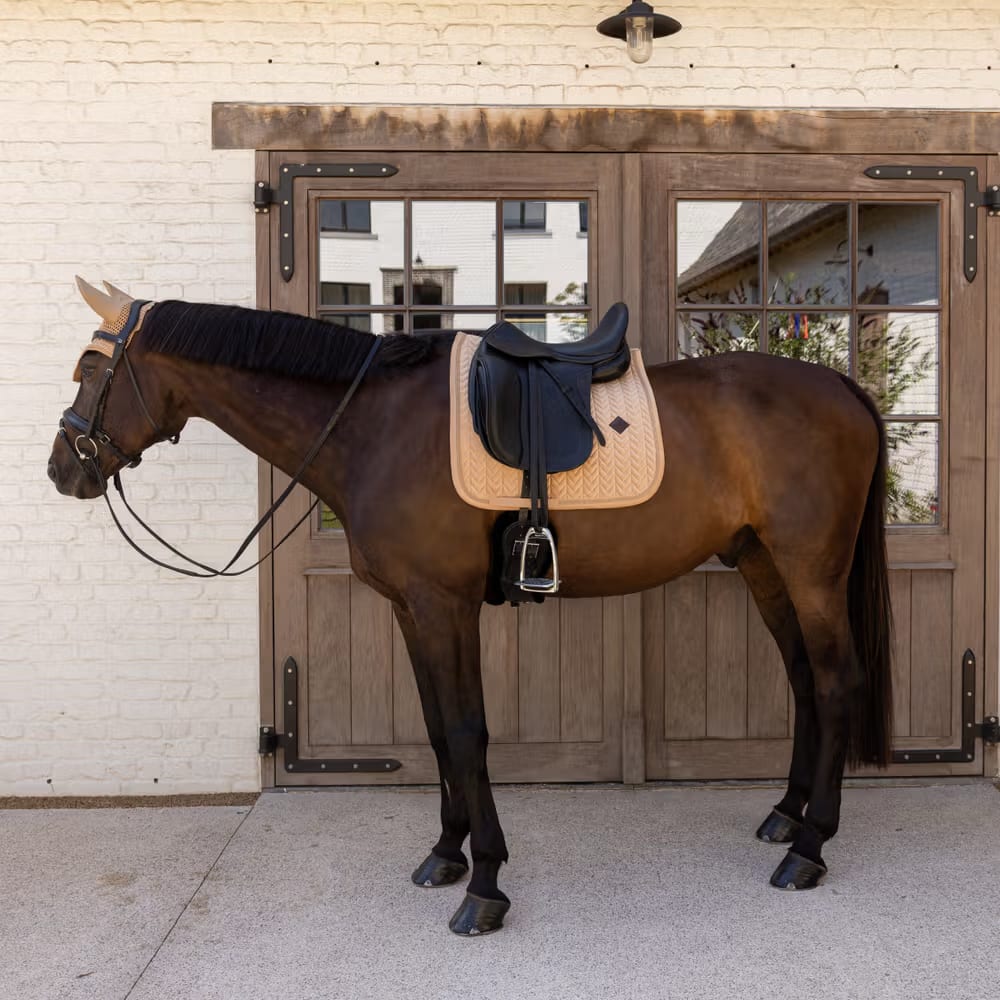 Kentucky Fly Veil Wellington Velvet Mini Pearls - Løwenborg - Kentucky Horsewear