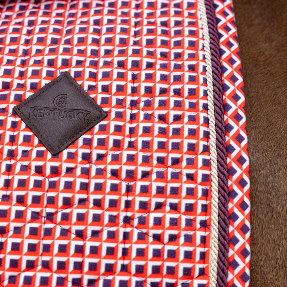 Kentucky Saddle Pad Velvet Printing Jumping - Løwenborg - Kentucky Horsewear