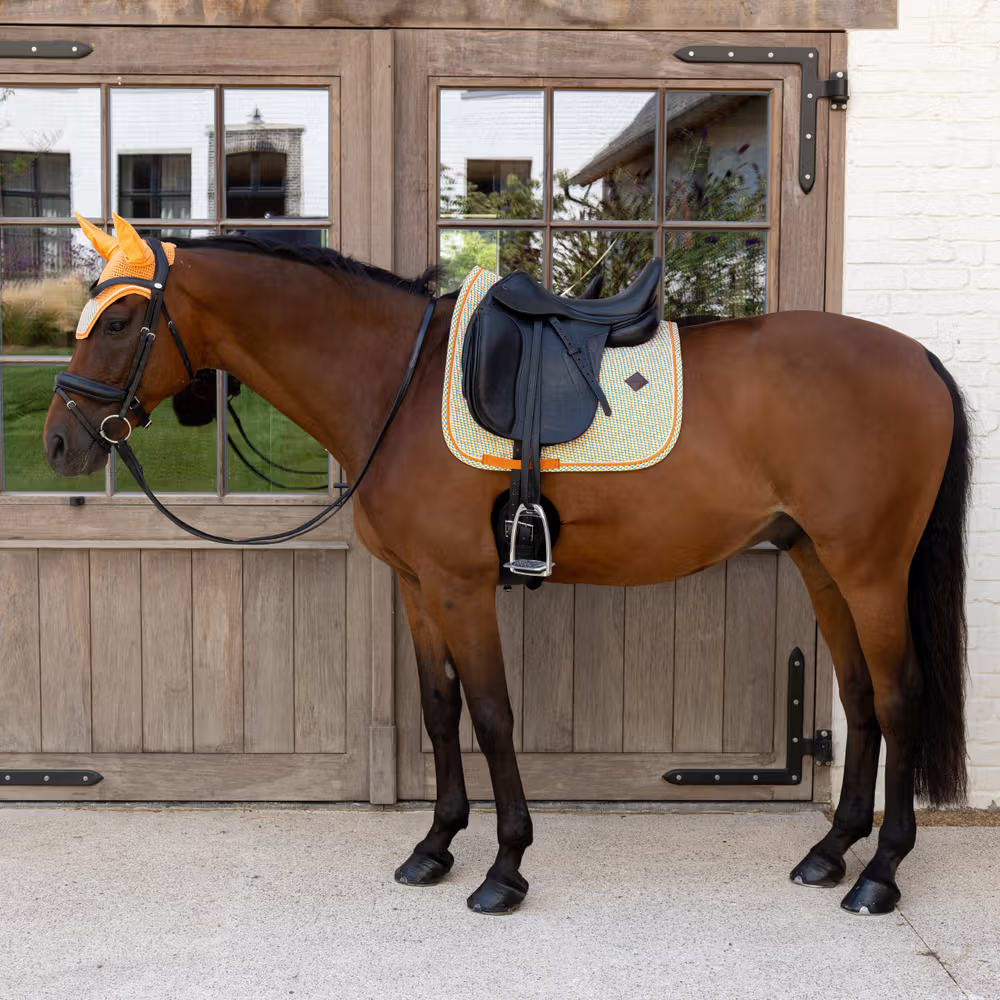 Kentucky Saddle Pad Velvet Printing Dressage - Løwenborg - Kentucky Horsewear