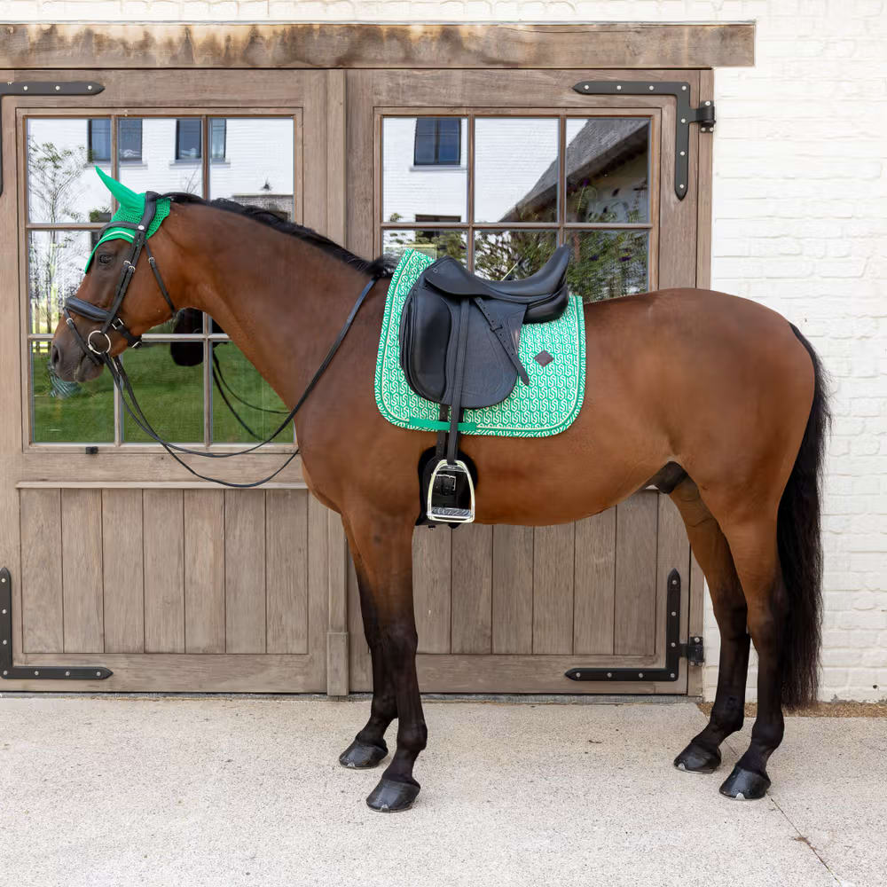 Kentucky Saddle Pad Velvet Printing Dressage - Løwenborg - Kentucky Horsewear