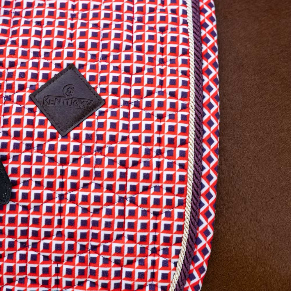 Kentucky Saddle Pad Velvet Printing Dressage - Løwenborg - Kentucky Horsewear