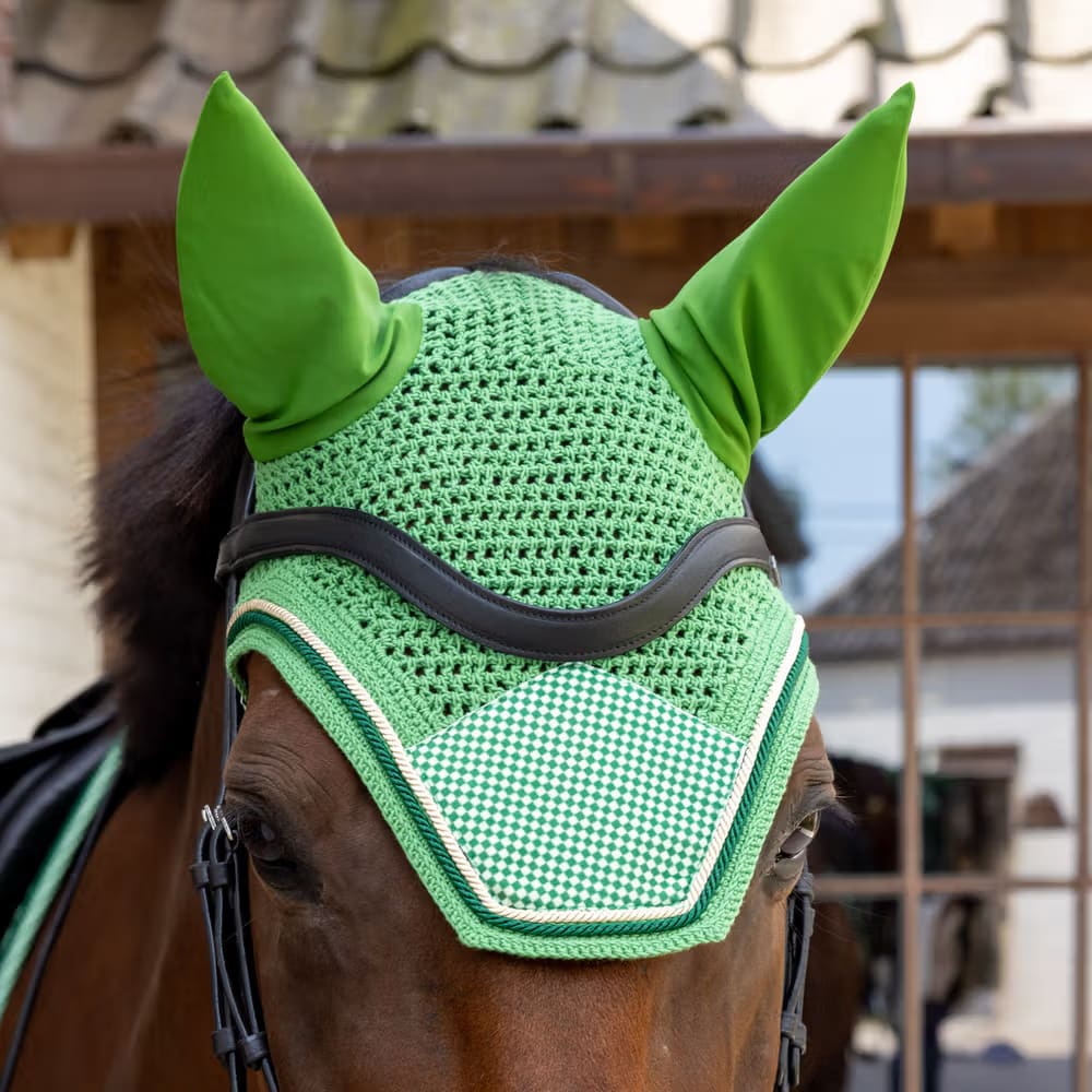 Kentucky Fly Veil Wellington Velvet Printing - Løwenborg - Kentucky Horsewear
