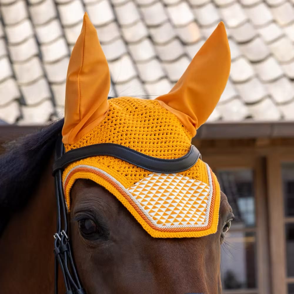 Kentucky Fly Veil Wellington Velvet Printing - Løwenborg - Kentucky Horsewear