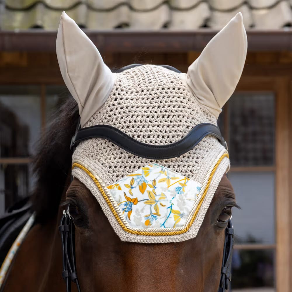 Kentucky Fly Veil Wellington Velvet Printing - Løwenborg - Kentucky Horsewear