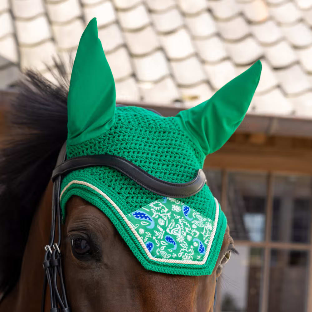 Kentucky Fly Veil Wellington Velvet Printing - Løwenborg - Kentucky Horsewear