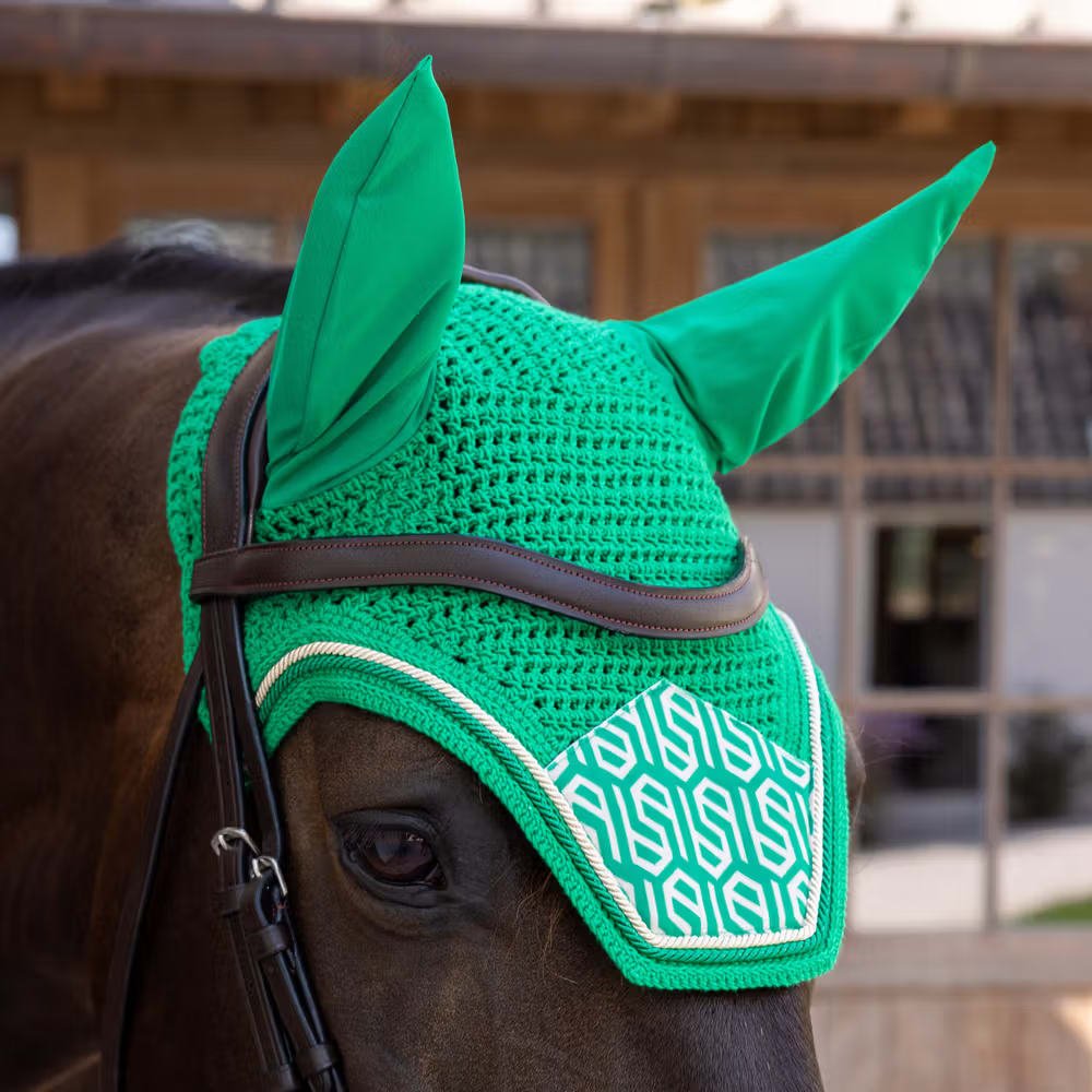 Kentucky Fly Veil Wellington Velvet Printing - Løwenborg - Kentucky Horsewear