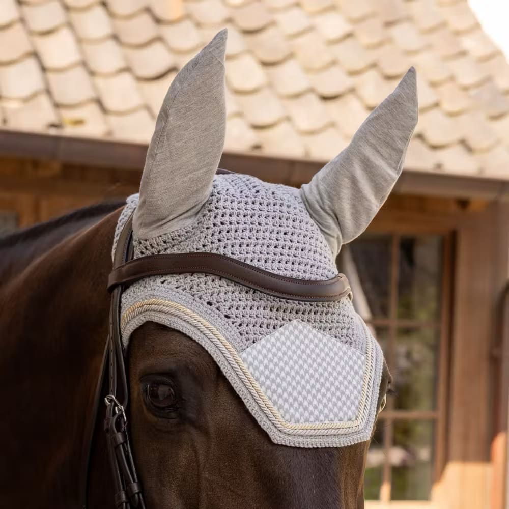 Kentucky Fly Veil Wellington Velvet Printing - Løwenborg - Kentucky Horsewear