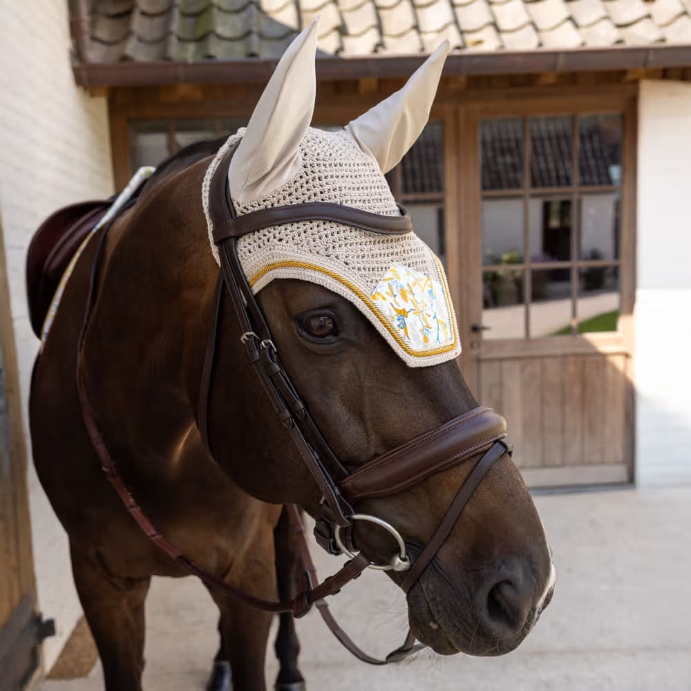 Kentucky Fly Veil Wellington Velvet Printing - Løwenborg - Kentucky Horsewear