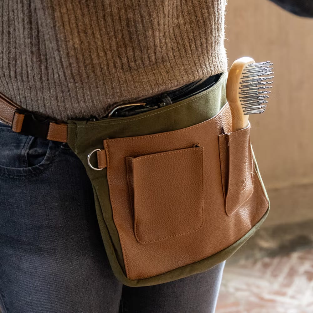 Grooming Deluxe Plaiting Waist Bag Canvas - Løwenborg - Grooming Deluxe