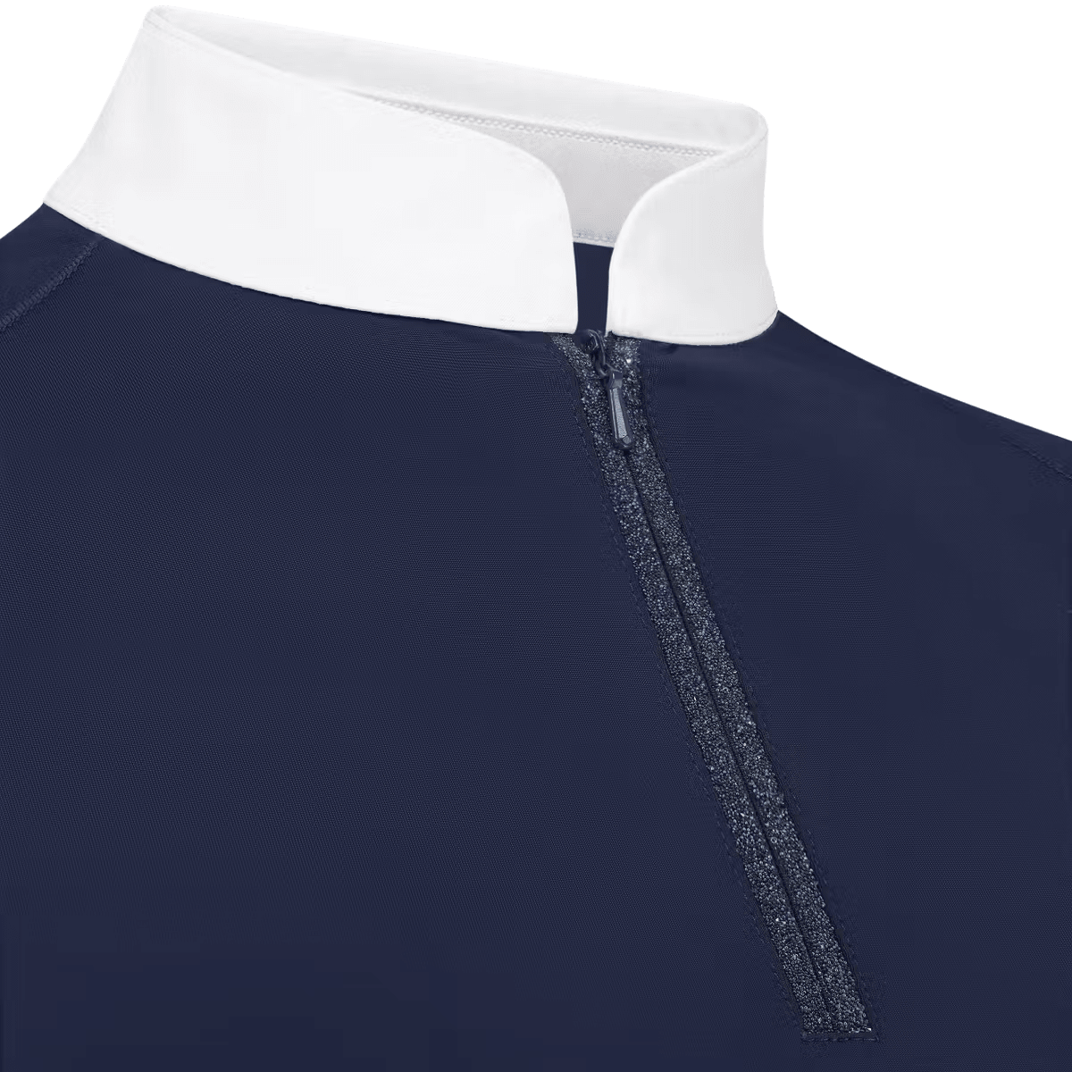 Kentucky Show Shirt Women Classic w/Glitter Zipper Short Sleeve