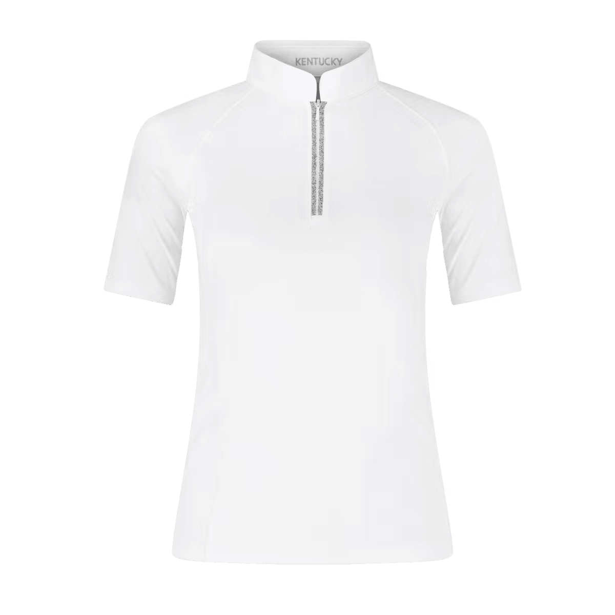 Kentucky Show Shirt Women Classic w/Glitter Zipper Short Sleeve