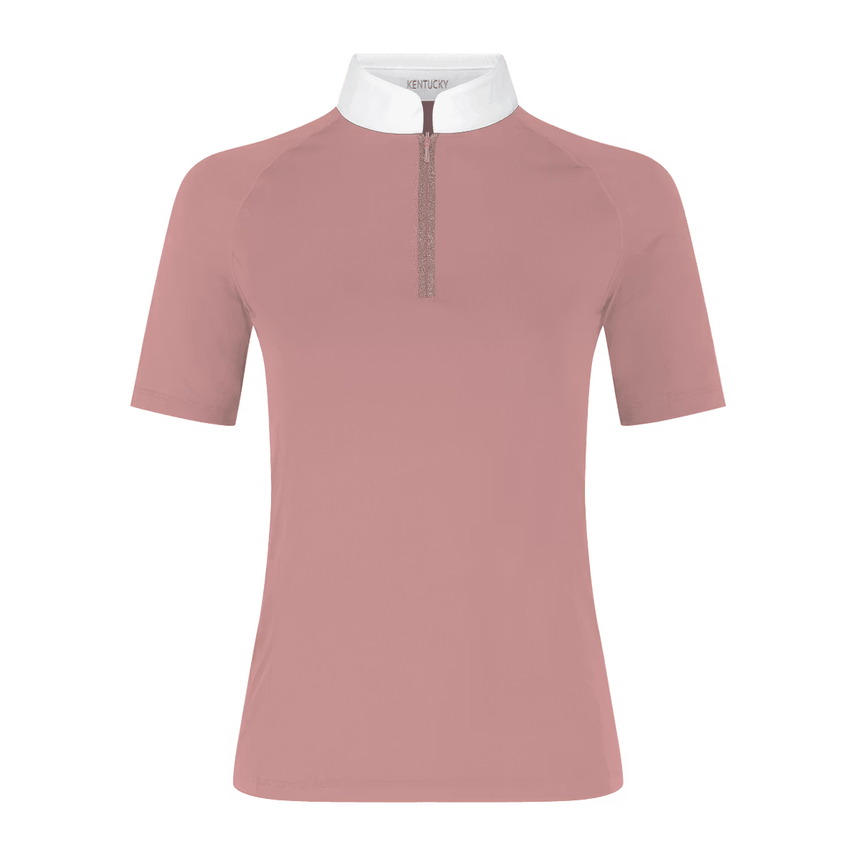 Kentucky Show Shirt Women Classic w/Glitter Zipper Short Sleeve